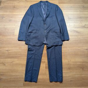 Suitsupply Havana 2-Piece Suit Mens 54R Navy Blue Vitale Barberis Canonico Wool